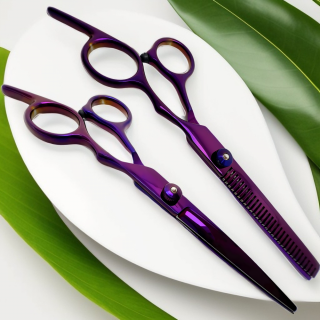 Set de 2 foarfece de tuns si filat 6  - purple