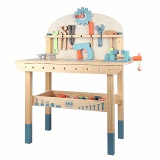 Banc de Lucru Multifunctional cu Unelte din Lemn