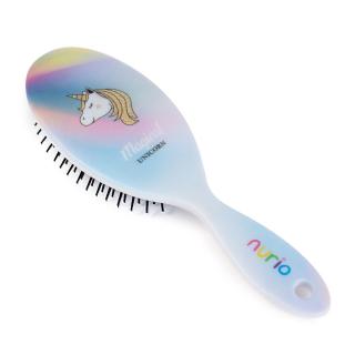 Perie de Par pentru Copii Unicorn Multicolor 22 cm - Nurio