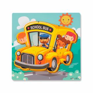 Puzzle 3D Autobuz Scolar