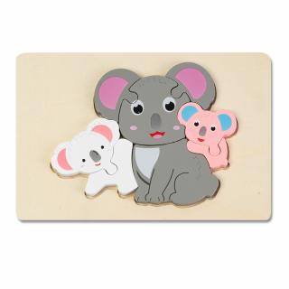 Puzzle 3D Familia Koala Montessori