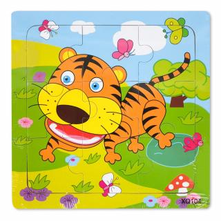 Puzzle din Lemn Tigrisor Montessori