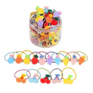 Set Elastice de Par in Cutie - Tip Fructe