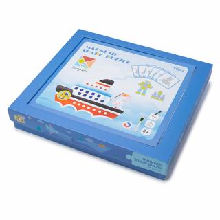 Tangram - Joc Educativ cu Piese din Lemn Montessori - RESIGILAT