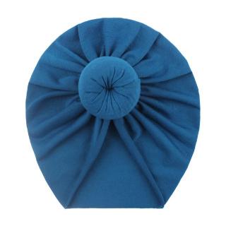 Turban pentru Fetite cu Coc - Albastru