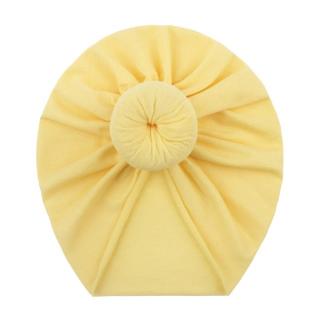 Turban pentru Fetite cu Coc - Galben