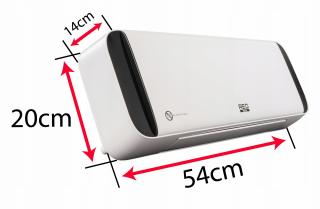 Aeroterma incalzitor ceramic  de perete 2 trepte de incalzire  afisaj LCD  2000W display led  telecomanda