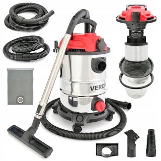 Aspirator industrial 25L pentru cenusa semineu  centrala termica soba  1650W  cuva inox SN196