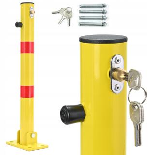 Blocator bolard parcare manual tip stalp  galben rosu  reflectorizant  60cm  SN1822