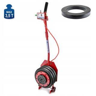 Cric  3.5T pneumatic cu 3 perne aer cauciuc rezistent 15-40cm MF80131