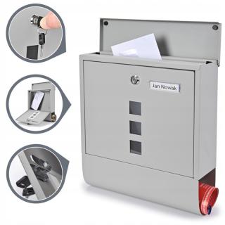 Cutie postala culoare aluminiu argintiu SN3631-4