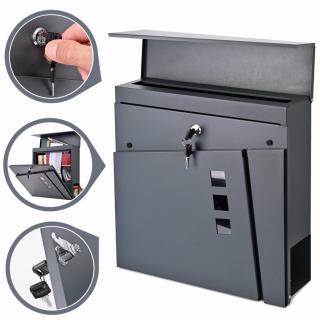Cutie postala pentru scrisori culoare antracit SN3681-1