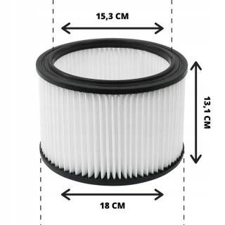 Filtru Hepa pentru aspirator industrial SN196 (7) diametrul interior 15,3  cm diametru exterior 18 cm