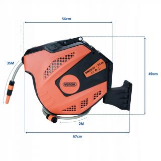 Furtun de gradina 35m cu TAMBUR + 2 capete SN2035