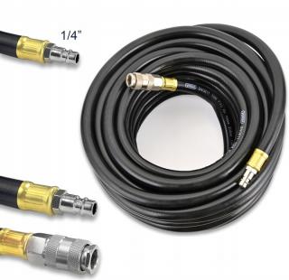Furtun pneumatic de cauciuc cu insetie 10X17MM,  15metri pentru aer comprimat SN6011