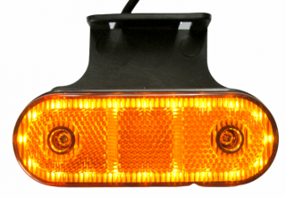 Lampa gabarit galbena, contur iluminat, 23 LED-uri, cu suport