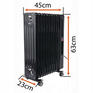 Radiator calorifer electric cu 11 elementi  ulei 2500 W cu telecomanda  control wi fi  Tuya Smart