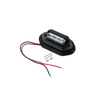 Set de 2 lampi  6 LED universale pentru numarul de inmatriculare  al camionului, remorcii sau platformei