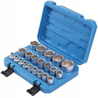 Set de  21 tubulare cu 12 laturi de la 8 la 36  de impact cutie depozitare transport SN1840