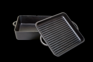 Ceaun din fonta dreptunghiular cu capac - cuptor olandez Camp Chef 33 cm 7,6 litri CC-DO13S
