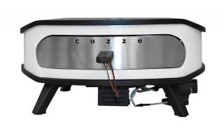 Cuptor pentru pizza pe gaz, cu termometru, piatra de pizza rotativa si lumina LED Cozze 43 cm 17 inci 90426