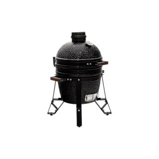Gratar ceramic Kamado pe carbuni The Bastard Classic Compact, stand inclus, 78cm inaltime, diametru grila 33cm, BC105