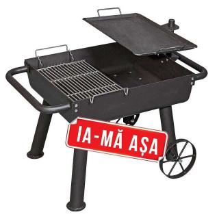 Gratar de campanie pe carbuni Cook Wagon Camp Chef CC-FPGG, grila otel, tava fonta