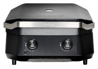 Gratar pe gaz tip plancha cu 2 arzatoare si capac Cozze 500 5kW 90520