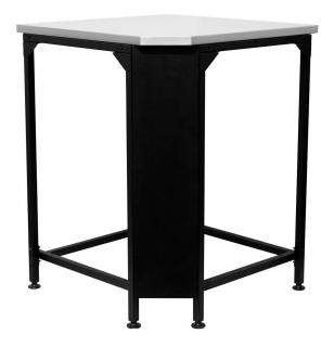 Modul bucatarie de exterior pentru colt cu blat de lucru din inox Cozze negru 90x60x90 cm 90531