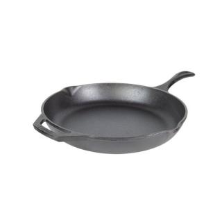 Tigaie adanca rotunda din fonta cu maner Chef Collection Lodge 30 cm L-C12SK