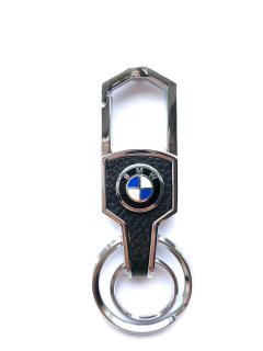 Breloc chei metal si piele - inscripie auto