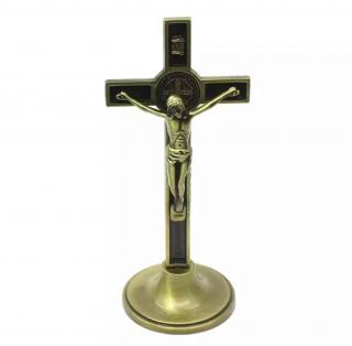 Ornament Iisus Crucifix Hristos Figurina din metal tip cruce