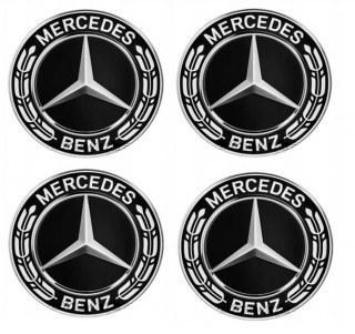 set 4 Capace jante aliaj Mercedes Benz 75mm AMG A0004001600