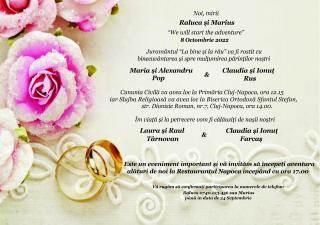 Invitatie nunta C765