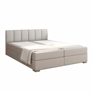 boxspring pat 160x200, gri deschis, RIANA KOMFORT