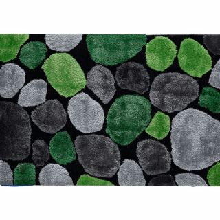 Covor 100x140 cm, verde gri negru, PEBBLE TYP 1