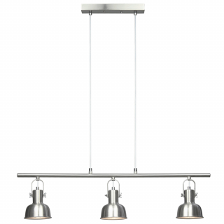 Lampa suspendata in stil retro, metal, nichel mat, AVIER TIP 4