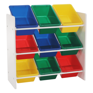 Organizator de jucarii, multicolor   alb, KIDO TYPE 2