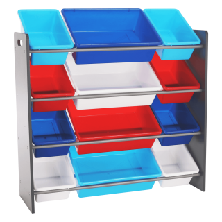 Organizator de jucarii, multicolor   gri, KIDO TYPE 1