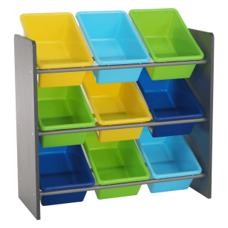 Organizator de jucarii, multicolor   gri, KIDO TYPE 3