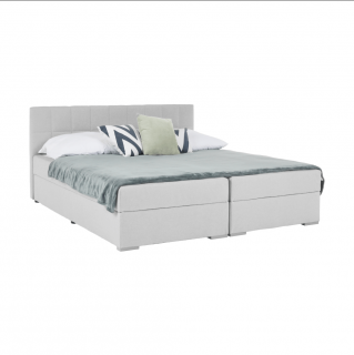 Pat tip BOXSPRING 160x200, gri deschis, FERATA KOMFORT