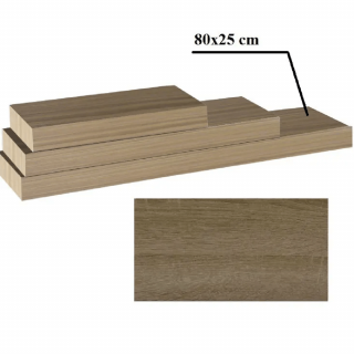 Polita 80x25 din MDF, stejar trufa, GANA FY 11044-4