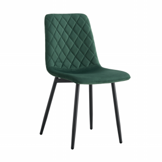 Scaun dining, material Velvet - culoare smarald   metal, DAMIA TIP 2