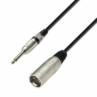 K3 MMP 0600 - Cablu microfon cu conectori JACK 6.3mm mono   XLR tata 3p AH - 6m