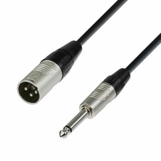 K4 MMP 0500 - Cablu microfon cu conectori JACK 6.3mm mono   XLR tata 3p REAN - 5m