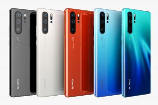 Capac baterie Huawei P30 pro, Albastru