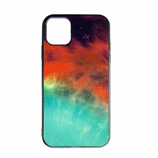 Husa Iphone 11 pro max silicon cu sticla galaxie