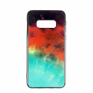 Husa Samsung S10e silicon cu sticla galaxie