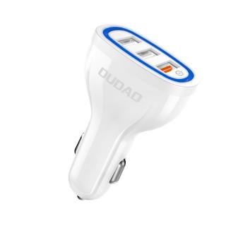 Incarcator auto Dudao Quick Charge 3.0 QC3.0 2.4A 18W 3xUSB