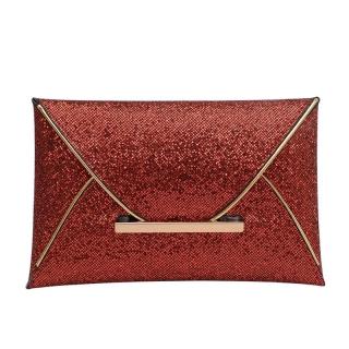 Geanta Plic Eleganta, Rosie, din Piele Ecologica, cu sclipici